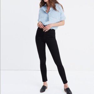28T Madewell 10" High Rise Black Skinny Jeans …